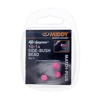 MIDDY Side-Bush Gripper Bead Pink 10-14 3pc pkt