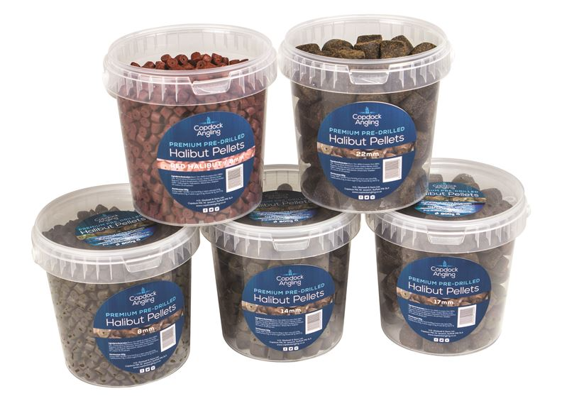 Copdock Angling Halibut & Red Halibut Pellet Tubs 800g (1.1LTR)