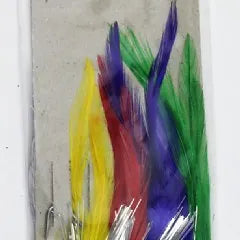 Mackerel Feathers Coloured with Tinsel