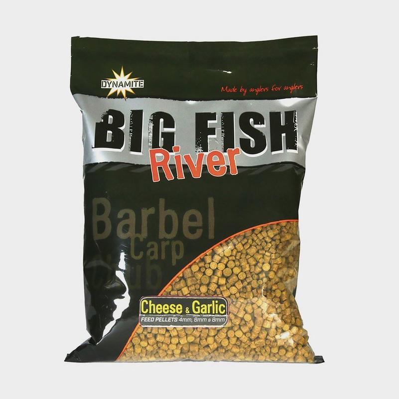 Dynamite Big Fish River Pellets 4 6 8mm Cheese & Garlic